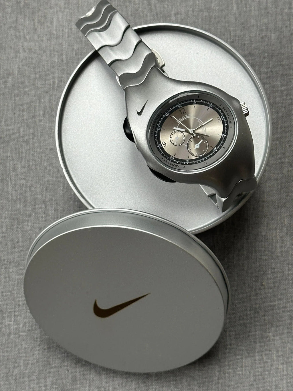 Nike Triax Chronograph Watch Matte Silver