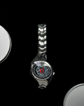 Nike Triax Chronograph Watch Silver Red Dial